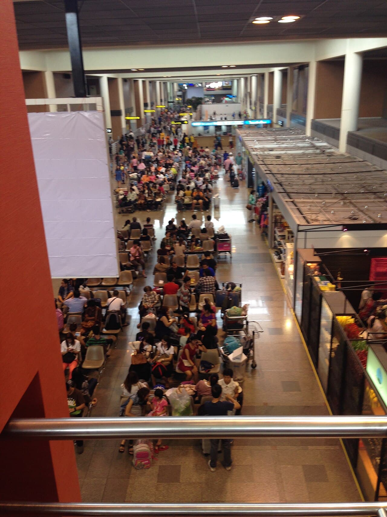 Don Mueang International Airport Terminal 1 building.